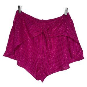 Victoria's Secret Metallic Striped Wrap Waist Sleep Short NWT Sz XL